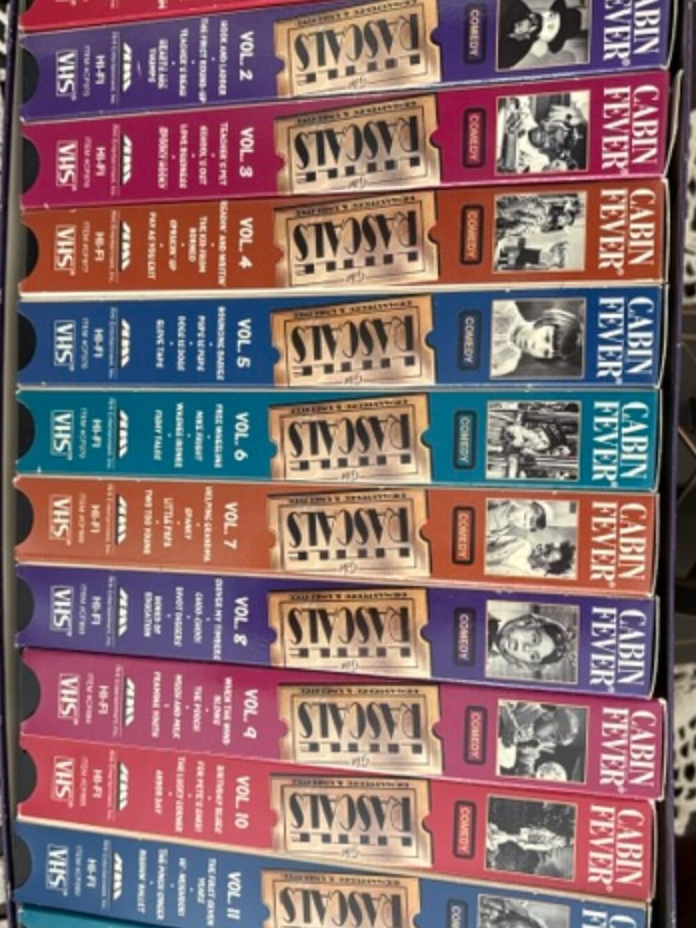 The Little Rascals complete set of Cabin Fever VCR tapes